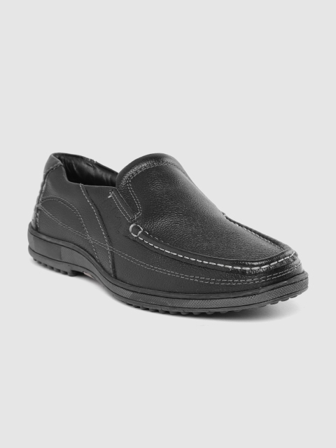 

Lee Cooper Men Black Leather Loafers