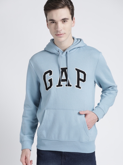 

GAP Men's Logo Pullover Hoodie, Blue
