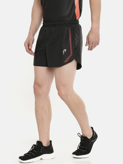 

Proline Active Men Black Solid Comfort Fit ProDry Technology Sports Shorts
