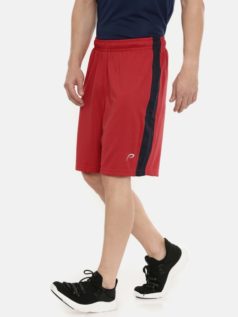 

Proline Active Men Red Solid Prodry Regular Fit Sports Shorts