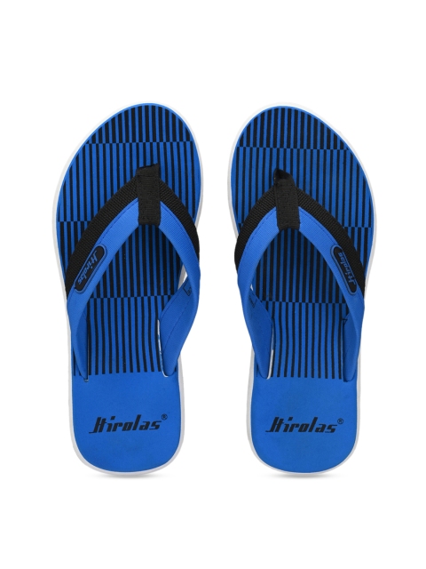 

HIROLAS Men Blue Solid Thong Flip-Flops