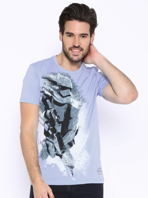 

STORM TROOPER By KNK Blue Printed T-shirt