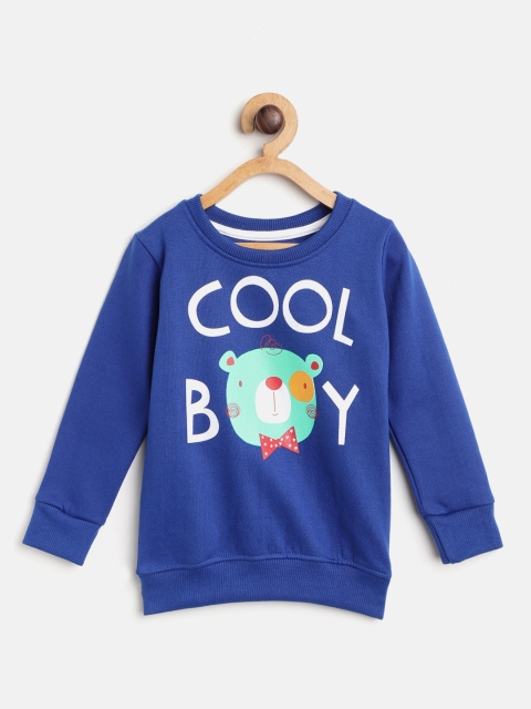 

Eteenz Boys Blue Printed Sweatshirt