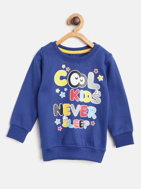 

Eteenz Boys Blue Printed Sweatshirt