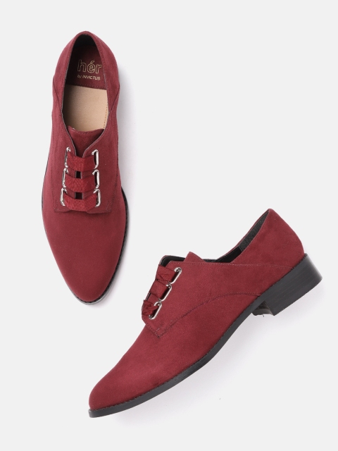 

her by invictus Women Burgundy Cushioned Derbys
