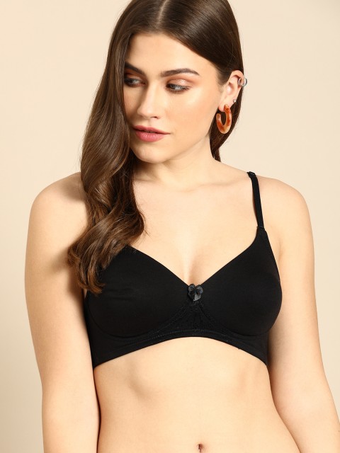 

DressBerry Black Solid Non-Wired Non Padded Everyday Bra DB-G708-BRA-004C