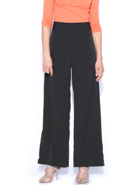 

Tokyo Talkies Charcoal Grey Palazzo Trousers