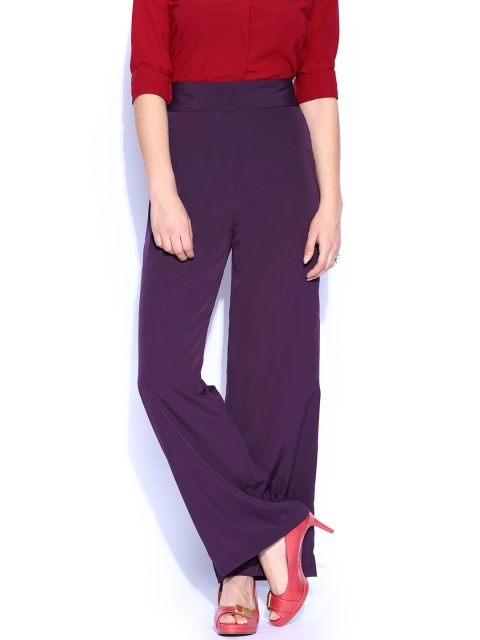 

Tokyo Talkies Purple Palazzo Trousers