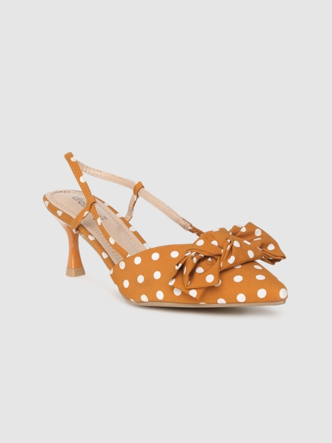 

DressBerry Women Orange Printed Sandals