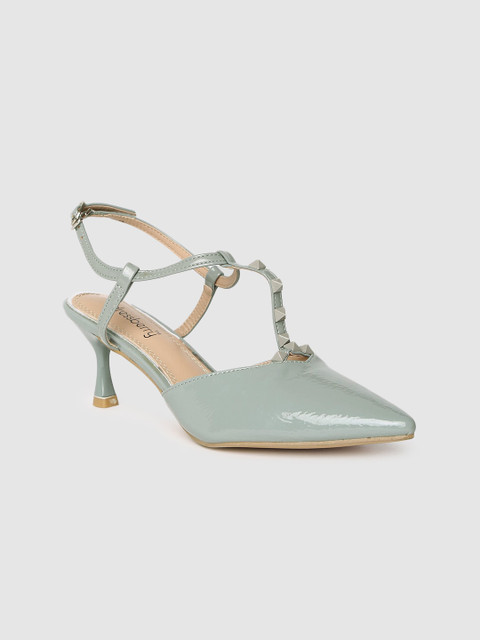 

DressBerry Women Blue Solid Heels