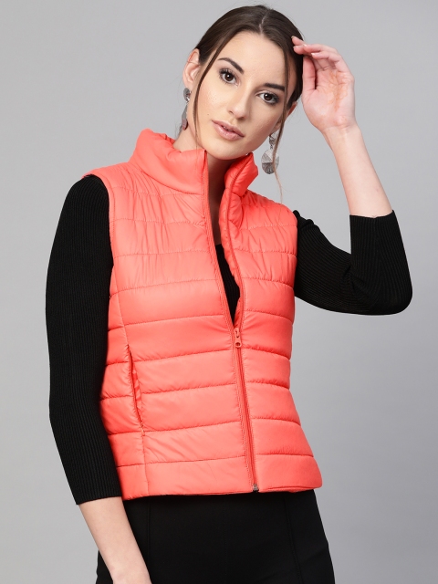 

MABISH by Sonal Jain Women Pink Solid Lightweight Puffer Jacket