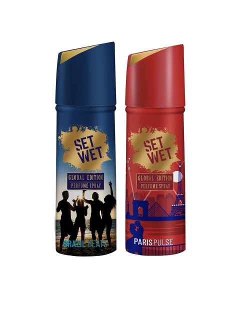 

Set Wet Men Set of Global Edition Perfume Spray, Blue