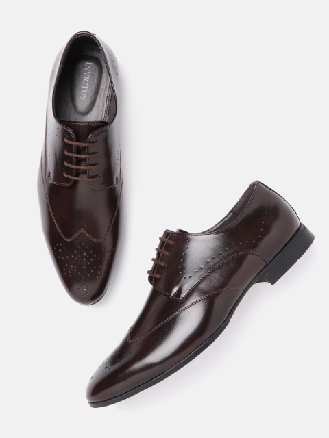 

INVICTUS Men Coffee Brown Formal Brogues