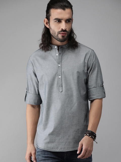 

Roadster Men Navy Blue Regular Fit Solid Casual Shirt