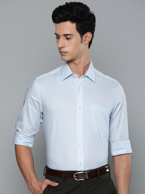 

Louis Philippe Men Blue & Red Slim Fit Printed Formal Shirt