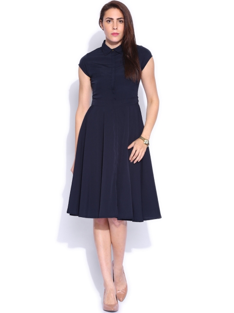 

Tokyo Talkies Navy Shirt Dress, Navy blue