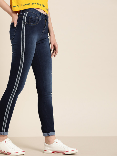 

Moda Rapido Women Blue Skinny Fit High-Rise Clean Look Stretchable Jeans