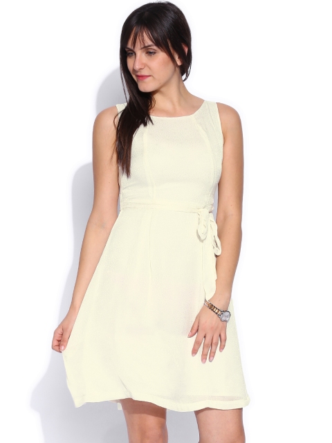 

Tokyo Talkies Off-White Fit & Flare Dress