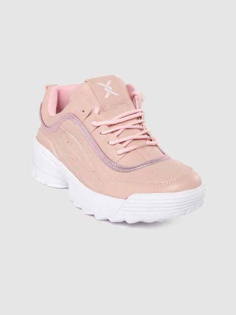 

Carlton London sports Women Peach-Coloured Solid Running Shoes