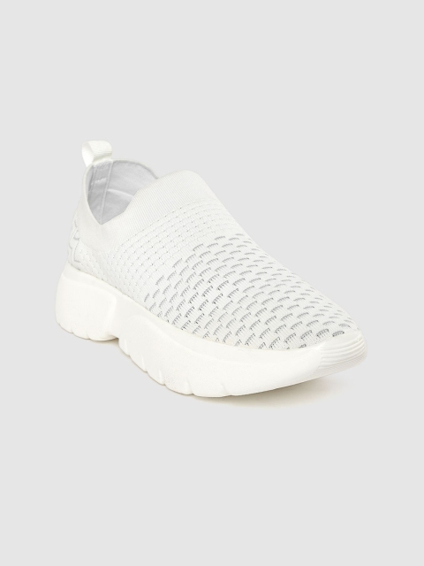 

Carlton London sports Women White Woven Design Running Shoes