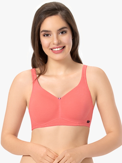 

every de by amante Pink Solid Non-Wired Non Padded Everyday Bra EB005