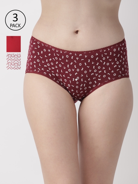 

Marks & Spencer Women Pack of 3 Basic Briefs T611922K, Red