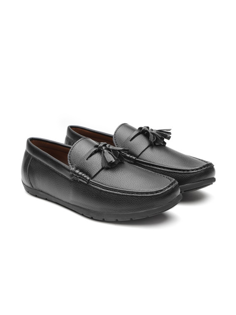 

Carlton London Men Black Solid Driving Shoes