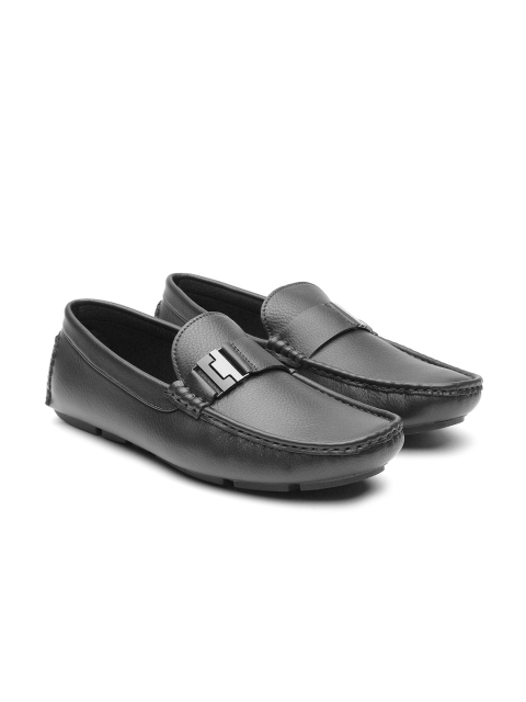 

Carlton London Men Black Solid Driving Shoes