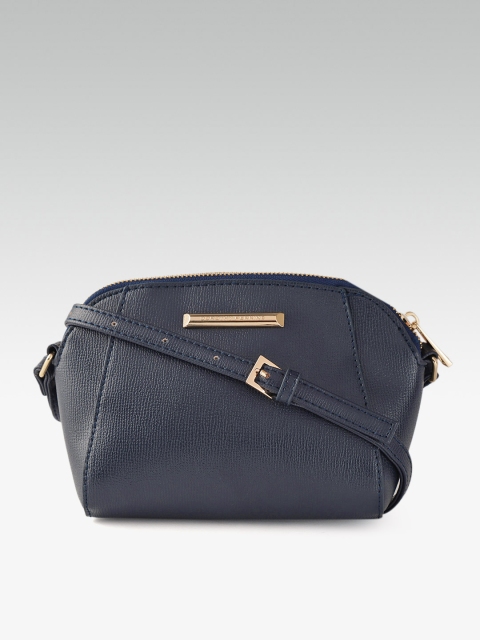 

DOROTHY PERKINS Navy Blue Solid Sling Bag