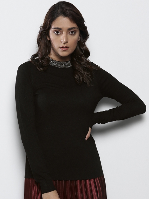 

DOROTHY PERKINS Women Black Solid Pullover