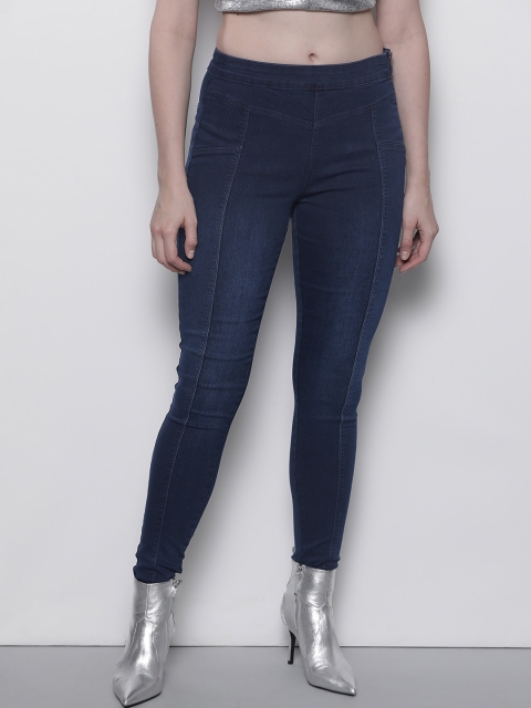 

DOROTHY PERKINS Women Navy Blue Solid Jeggings
