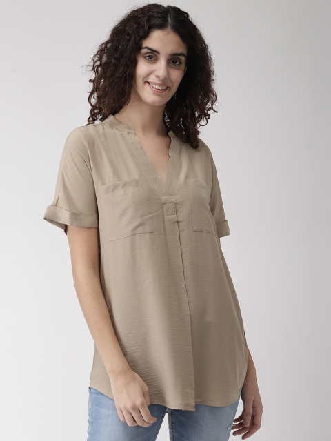 

Marks & Spencer Women Beige Solid Tunic
