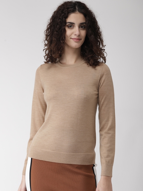 

Marks & Spencer Women Camel Brown Solid Pullover