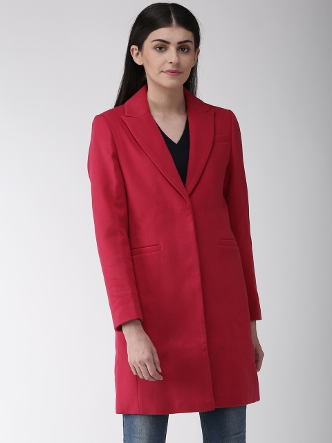 

Marks & Spencer Women Pink Solid Overcoat