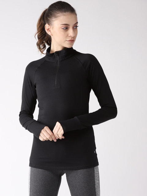 

Marks & Spencer Women Black Solid High Neck Running T-shirt