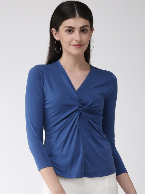 

Marks & Spencer Women Blue Solid Top