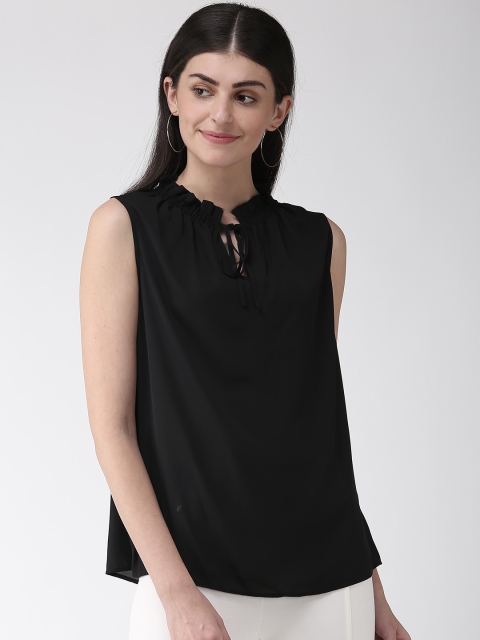 

Marks & Spencer Women Black Solid A-Line Top