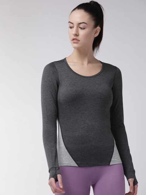 

Marks & Spencer Women Charcoal Grey Solid Round Neck T-shirt
