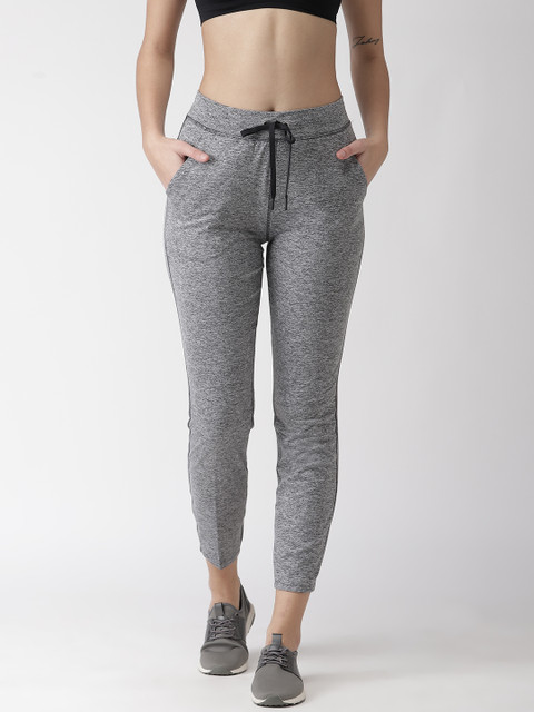 

Marks & Spencer Women Grey Melange Solid Cropped Track Pants