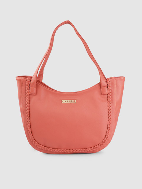 

Caprese Pink Solid Shoulder Bag