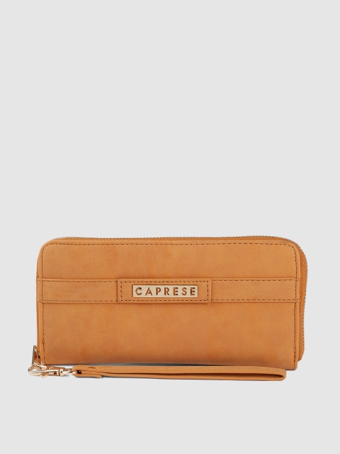 

Caprese Women Yellow Solid Zip Around Wallet