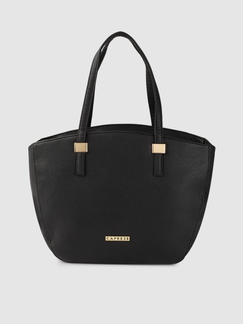 

Caprese Black Solid Shoulder Bag