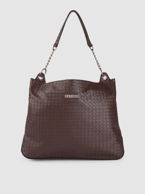 

Caprese Brown Textured Hobo Bag