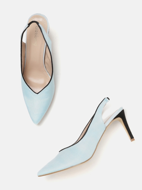 

DressBerry Women Blue Solid Pumps