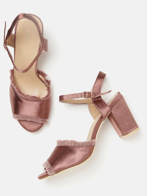 

DressBerry Women Dusty Pink Solid Heels