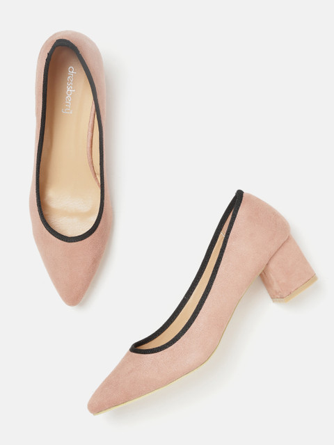 

DressBerry Women Dusty Pink Solid Pumps