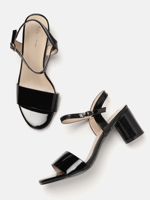 

Mast & Harbour Women Black Solid Block Heels