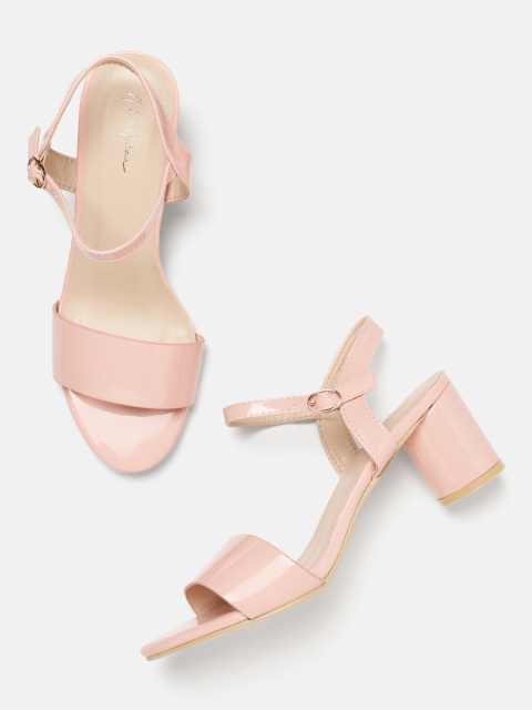 

Mast & Harbour Women Pink Solid Block Heels