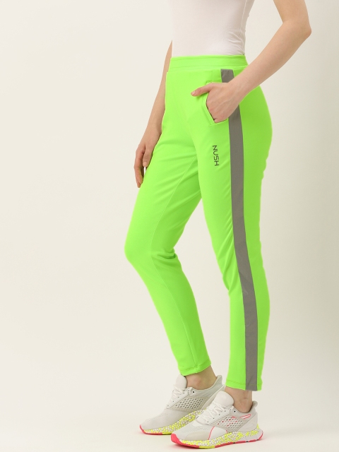 

Nush Women Fluorescent Green Regular Fit Track Pants