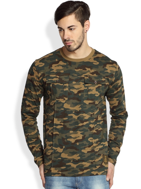 

Difference of Opinion Khaki Printed T-shirt